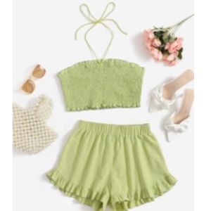 2 PIECE SMOCKED SET